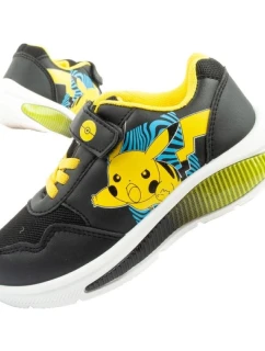 Leomil Pokemon dětské sportovní boty tenisky lehké suchý zip černá žlutá