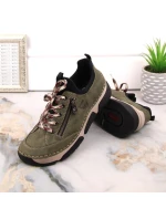 Pohodlná polobotka Rieker W RKR610 zelená