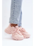 Dámské tenisky na masivní podrážce růžové Windamella