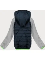 Tmavě modro-šedá lehká dámská sportovní bunda (8M913-215) Tmavě modro-šedá lehká dámská sportovní bunda (8M913-215)