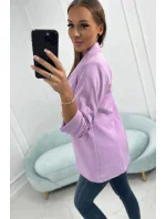 Sako s klopami elegantní světle fialové Sako s klopami elegantní světle fialové