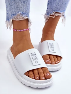Dámské pantofle Big Star - bílé