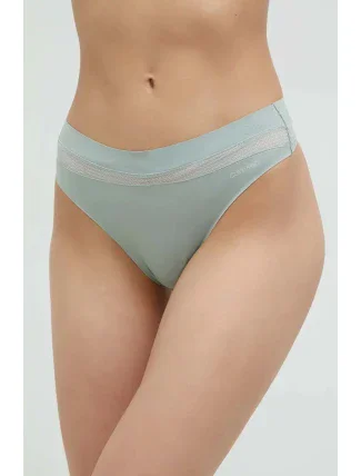 Dámská tanga QF6047E 5G0 mátová - Calvin Klein Dámská tanga QF6047E 5G0 mátová - Calvin Klein