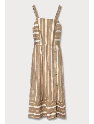 Hnědé bavlněné šaty (345ART) Hnědé bavlněné šaty (345ART)