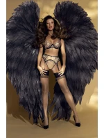 Dámská podprsenka V-10801 Černá s béžovou - Axami