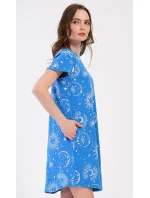 Dámské domácí šaty s krátkým rukávem Měsíc