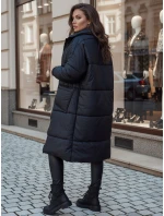 Dámský oversize kabát NADIA prošívaný černý FashionStreet TY4542z Dámský oversize kabát NADIA prošívaný černý FashionStreet TY4542z