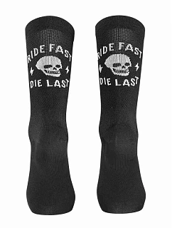 Cyklistické ponožky NORTHWAVE Ride Fast Die Last Sock, černé