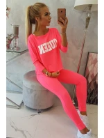 Sada s růžovým neonovým potiskem Queen