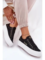 Dámské textilní tenisky na platformě Lee Cooper LCW-25-31-3431L černé