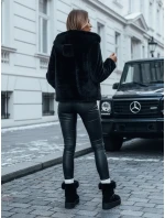 Dámský krátký kabát ELMIRIS černý kožich FashionStreet TY4995