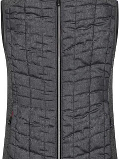 Daiber JN 739 Dámská pletená hybridní vesta 02.0739 grey melange/anthracite melange