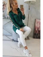 Mikina se zipem na zádech zelená Mikina se zipem na zádech zelená