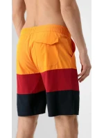 Pánské koupací šortkyH4L21-SKMT004 oranžovo-červeno-černá - 4F