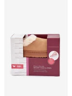 Dámské pantofle s kožíškem Camel Eveline