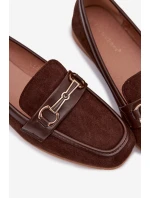 Dámské Mokasíny S Ozdobou Hnědé Palerina