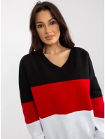 Mikina RV BL 8377.89 černá a červená Mikina RV BL 8377.89 černá a červená