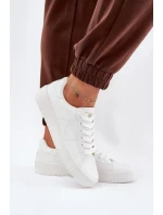 Dámské nízké tenisky z ECO kůže Big Star – bílé