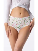 Dámské kalhotky Simple Maxi Jasmine Ecru mix vzor - Julimex Dámské kalhotky Simple Maxi Jasmine Ecru mix vzor - Julimex