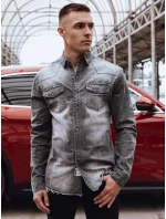 Pánská šedá košile FashionStreet DX2583