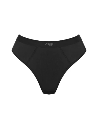 Dámská tanga EVER Ease String - BLACK - černá 0004 - SLOGGI