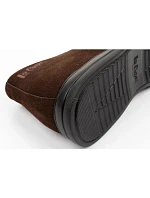 Lee Cooper boty pánské elegantní kožené hnědé trzewiki na zip Lee Cooper boty pánské elegantní kožené hnědé trzewiki na zip