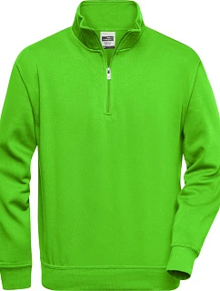 Daiber JN 831 Pracovní mikina s 1/4 zipem 02.0831 lime green