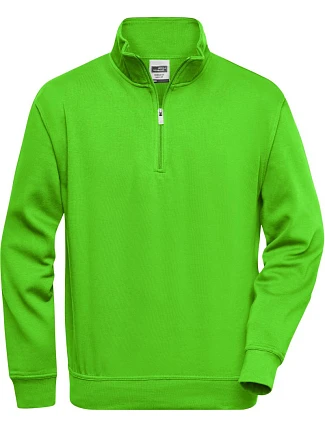 Daiber JN 831 Pracovní mikina s 1/4 zipem 02.0831 lime green Daiber JN 831 Pracovní mikina s 1/4 zipem 02.0831 lime green