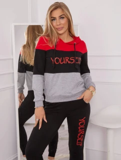 Sada s potiskem Sám červený+černý