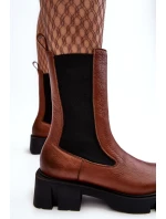 Dámské boty s kotníkem Laura Messi 2693/229 Hnědé