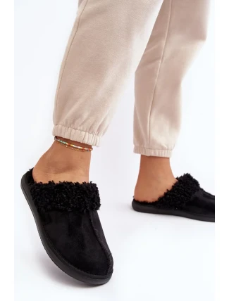 Inblu Dámské zateplené pantofle EK000010 Černé Inblu Dámské zateplené pantofle EK000010 Černé