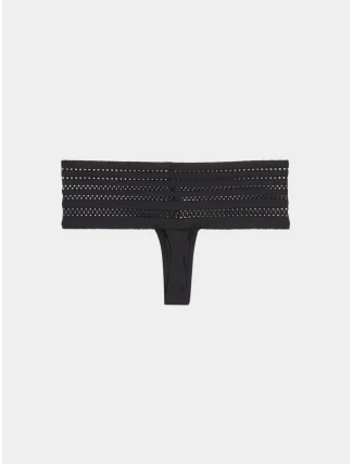 Dámská tanga Cotton Wide thong DK5025 - DKNY Dámská tanga Cotton Wide thong DK5025 - DKNY