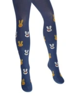 Vzorované punčocháče 6-11 let dívky JEANS 128/134