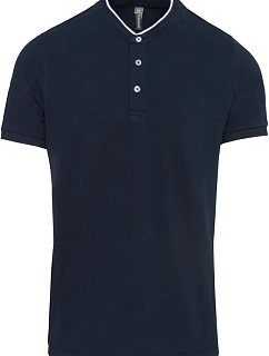 Kariban K 223 Pánské polo s mao límcem 20.K223 navy/white