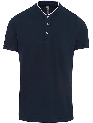 Kariban K 223 Pánské polo s mao límcem 20.K223 navy/white Kariban K 223 Pánské polo s mao límcem 20.K223 navy/white
