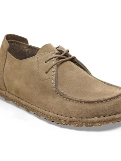 Birkenstock pánské mokasíny UTTI LACE 1027274 GRAY TAUPE (standardní šířka)