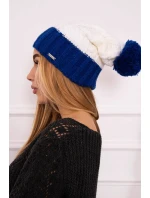 Paris fleecová čepice K212 ecru+chabra Paris fleecová čepice K212 ecru+chabra