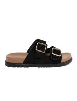 Trendy  nazouváky dámské černé platforma