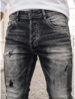 Pánské džínové kalhoty šedé FashionStreet UX3996