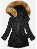Černá oboustranná dámská zimní bunda (m-210a5) Černá oboustranná dámská zimní bunda (m-210a5)