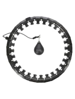 Hula hop plus size HMS HHW12 s výstupky a závažími černá Hula hop plus size HMS HHW12 s výstupky a závažími černá