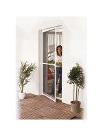 MOSKYTIÉRA NA DVEŘE ALU 100X215 BÍLÁ BASIC PLUS