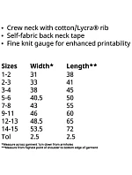 Fruit of the Loom Kids Valueweight T Dětské tričko 16.1033 sky blue Fruit of the Loom Kids Valueweight T Dětské tričko 16.1033 sky blue