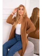 Svetr s netopýřími rukávy velbloudí