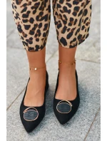 Loděnky S Nízkým Podpatkem Z Ekologického Semiše S.Barski KV27-037 Černé