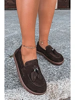 Mokasiny Barefoot z přírodního semiše Zazoo 10220 Hnědé Mokasiny Barefoot z přírodního semiše Zazoo 10220 Hnědé