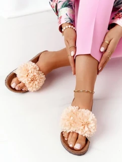 Nazouváky Na Korkové Podrážce Béžové Flowerbomb