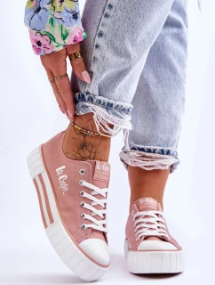 Dámské sportovní boty W LCW-23-31-1804LA Pudr růžová s bílou - Lee Cooper