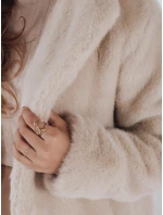 Dámský kožich GLAMFLUFFY krátký béžový FashionStreet TY4984 Dámský kožich GLAMFLUFFY krátký béžový FashionStreet TY4984