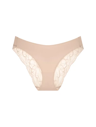 Dámské kalhotky Body Make-Up Illusion Lace Highleg Tai - BROWN - sv. hnědé 00NZ - TRIUMPH